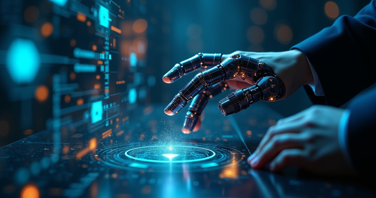 Enterprise technology leaders reviewing AI automation strategy dashboard for 2026 planning